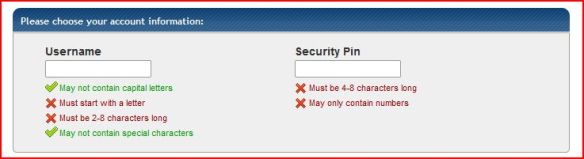 Host Gator User Name and Security Pin